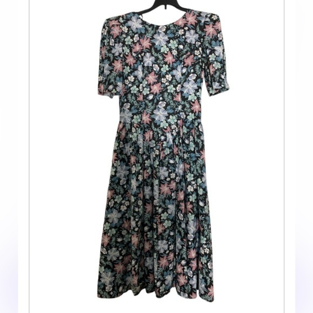 Vintage All That Jazz CottageCore Prairie Floral Maxi Dress Backless with Bow